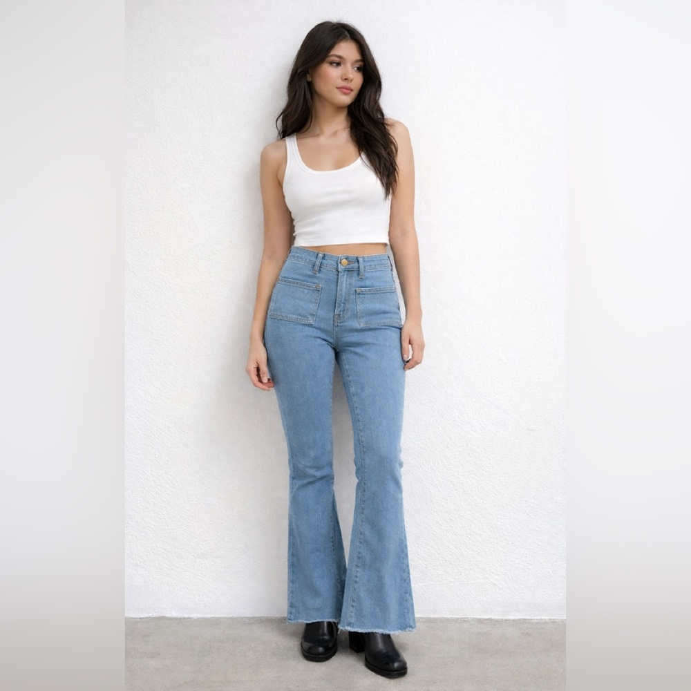 Classic Blue Flare Jeans for Women #18 NWT